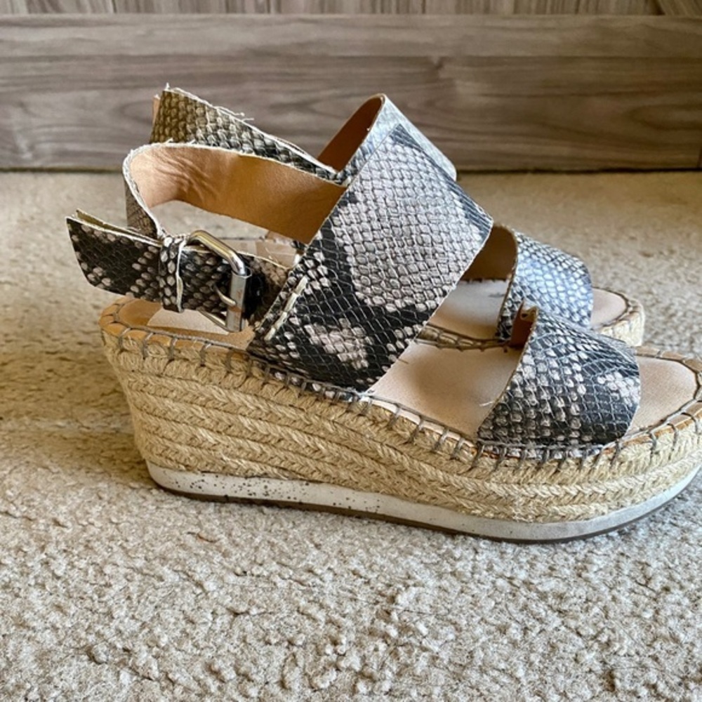 Dolce Vita Mauri Snakeskin espadrille sandals